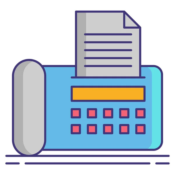 Fax Faxmachine Pictogram — Stockvector