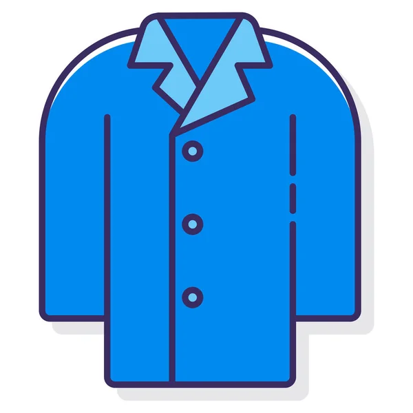 Ropa Abrigo Detective Icono — Vector de stock