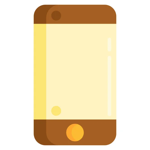 Appareil Mobile Icône Téléphone Mobile Dans Style Plat — Image vectorielle