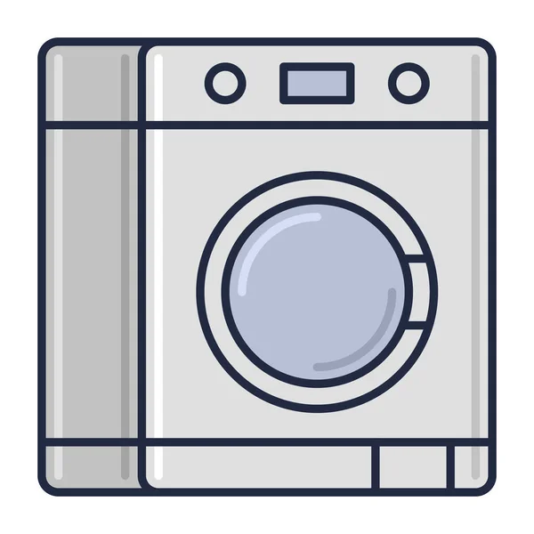 Roupa Máquina Lavar Roupa Ícone — Vetor de Stock