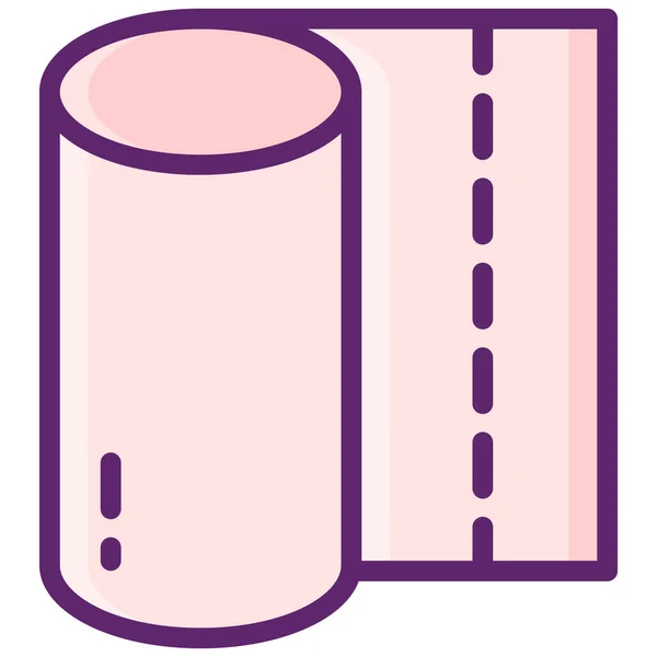 Icône Papier Hygiénique Serviette — Image vectorielle