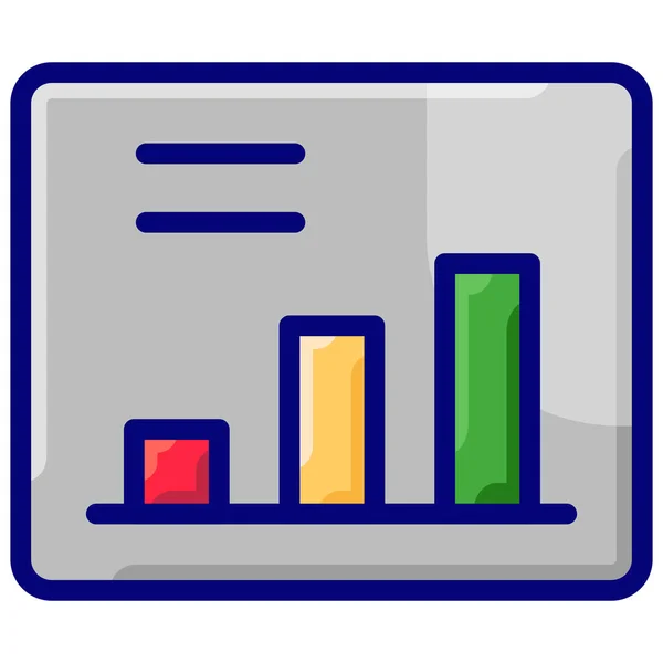 Analytics Dashboard Metrics Icon Marketing Seo Category — Stock Vector