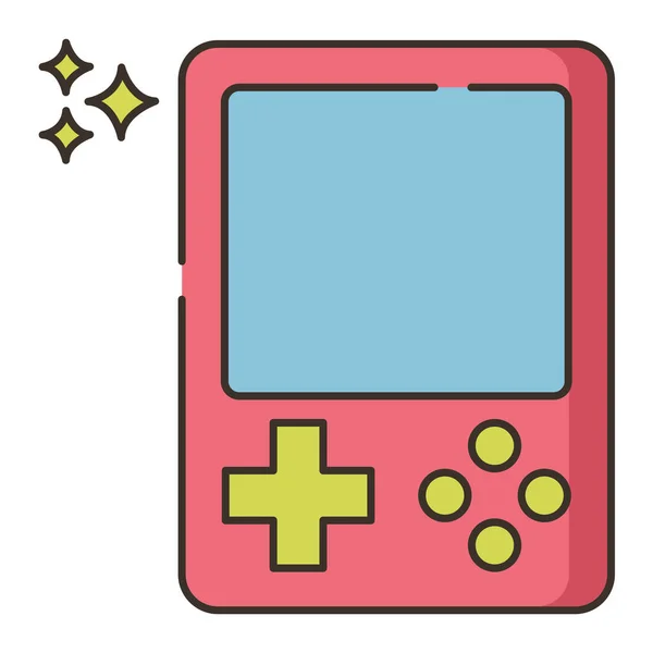 Jeu Garçon Jeu Icône Portable — Image vectorielle