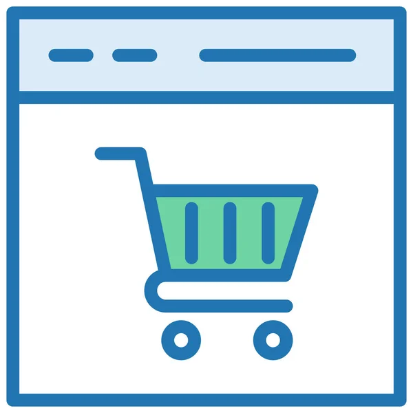 Sicherheitssymbol Für Online Shopping Ausgefüllten Outline Stil Kaufen — Stockvektor