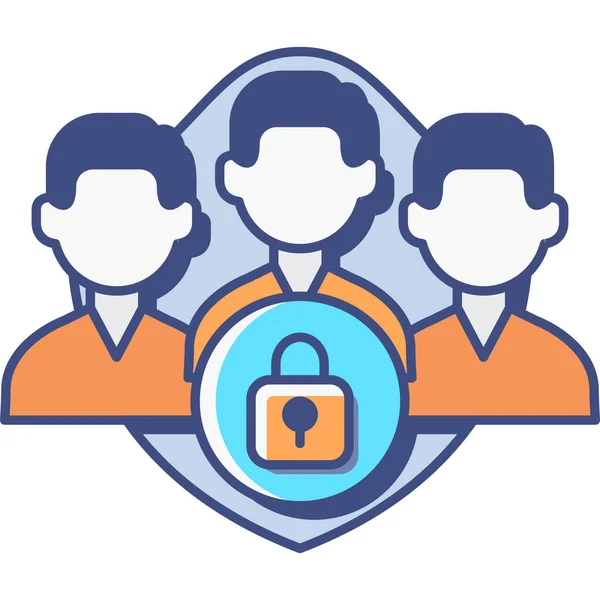 Ícone Proteção Dados Cliente —  Vetores de Stock