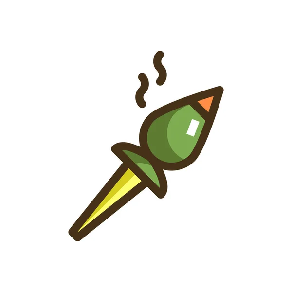 Marihuana Conjunta Tulipán Icono — Vector de stock