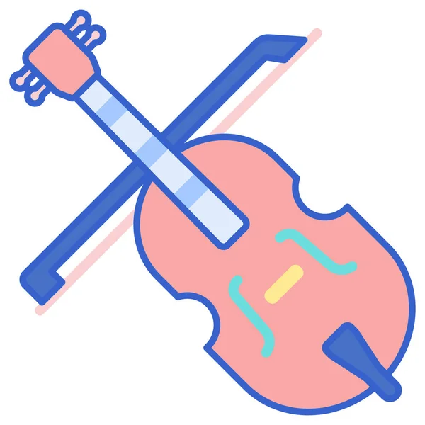 Cello Instrument Music Icon — Stock Vector