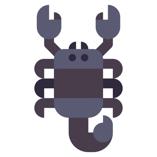 Astrologie Horoscope Scorpion Icône — Image vectorielle