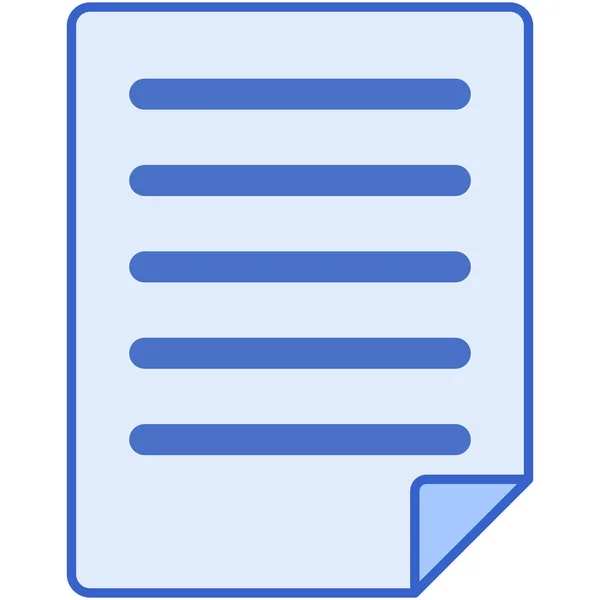 Ikona Formatu Pliku Dokumentu Stylu Filled Outline — Wektor stockowy