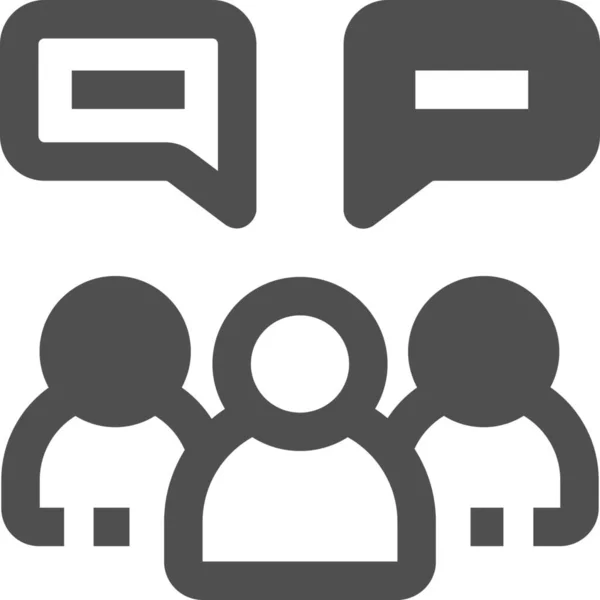 Icono Conexión Comunicación Chat Categoría Marketing Seo — Archivo Imágenes Vectoriales