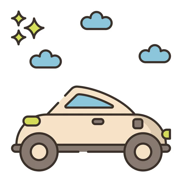 Coche Carreras Icono Calle — Vector de stock