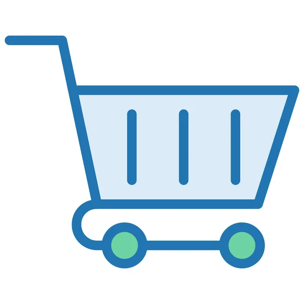 Comprar Ecommerce Icono Vacío Estilo Contorno Lleno — Vector de stock