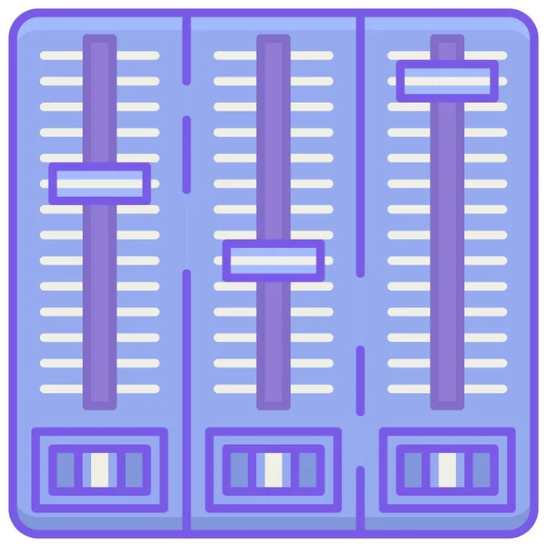 Icône Crossfader Égaliseur — Image vectorielle