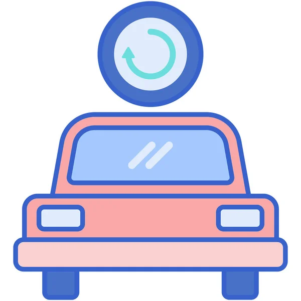 Copia Seguridad Coche Icono Transporte — Vector de stock