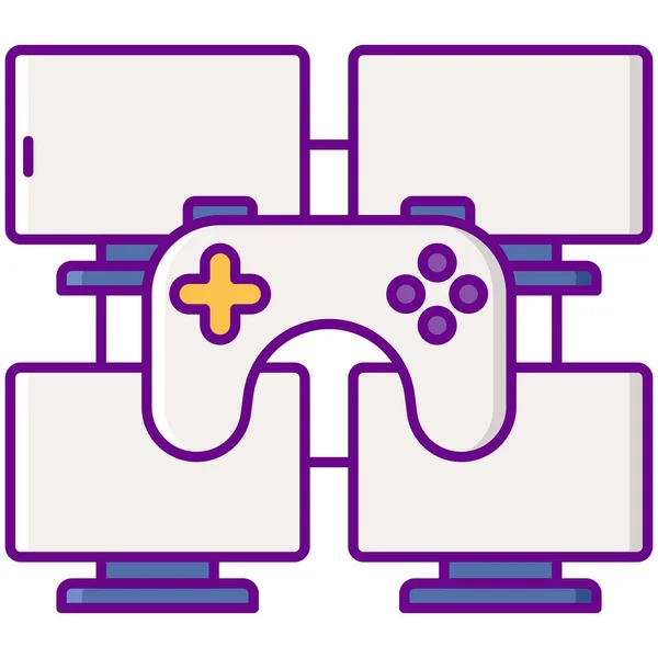Club Games Gaming Icon — Stock Vector