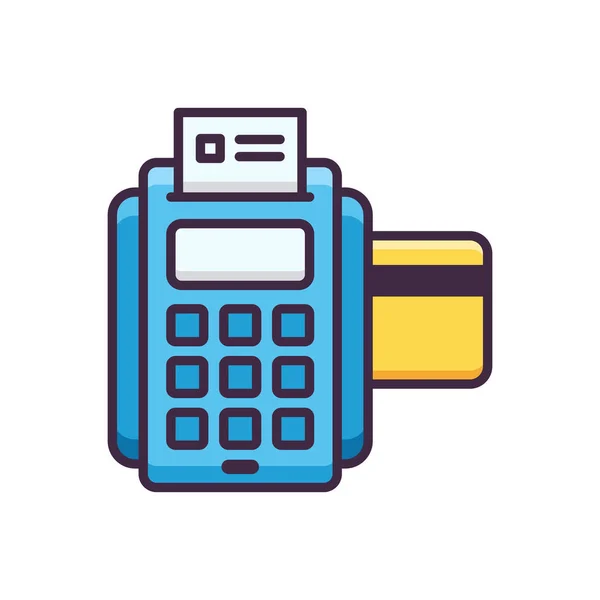 Banking Card Machine Icon — Stock Vector