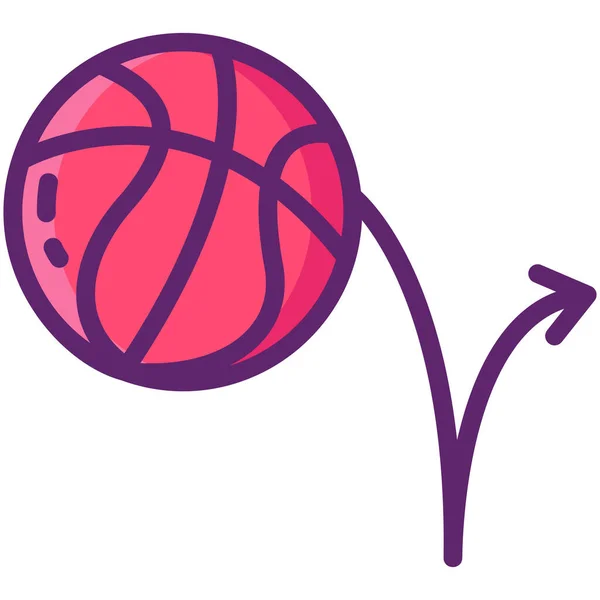 Баскетбольный Пропуск — стоковый вектор