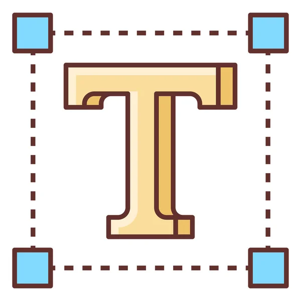 Font Font Family Text Icon Στυλ Πλήρους Περιγράμματος — Διανυσματικό Αρχείο