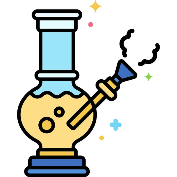 Marihuana Cannabis Bong Icono — Vector de stock