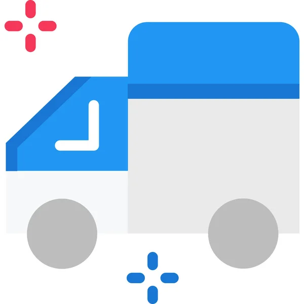 平板车送货货车图标 — 图库矢量图片