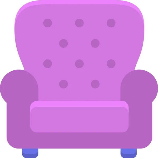 扶手椅家具家庭家居图标在家庭家居类别 — 图库矢量图片