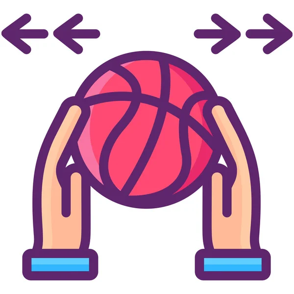 Ball Basketball Fake Icon — Stock Vector