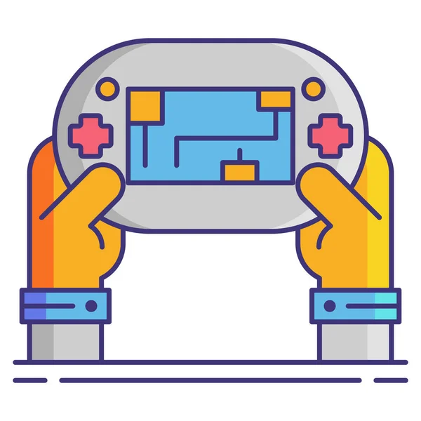 Console Hand Held Icon — Stock Vector