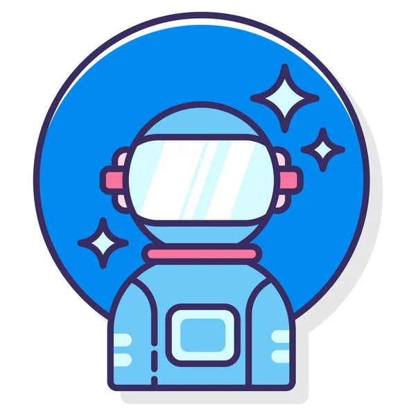 Astronaut Upptäcka Utbildning Ikon Utbildning Skolan Lärande Kategori — Stock vektor