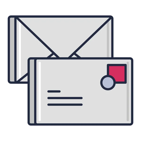Ícone Manipulação Envelope Mail — Vetor de Stock