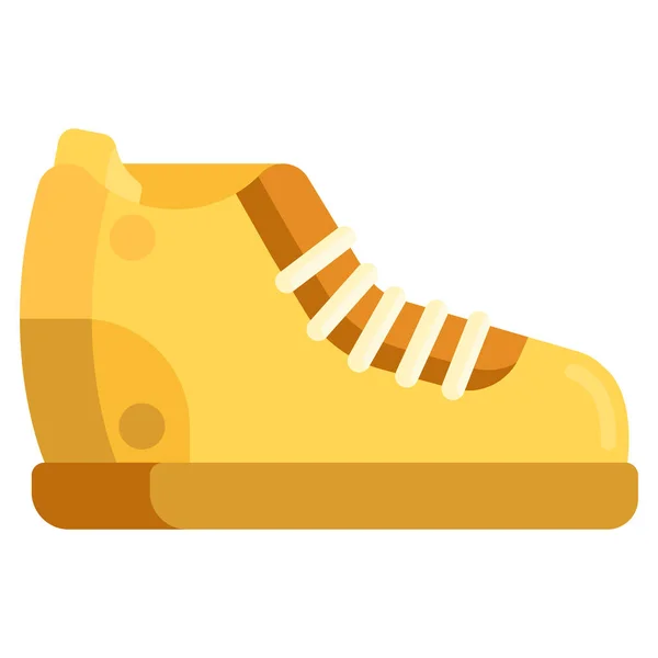 Zapatos Zapatillas Sport Shoes Icono Estilo Plano — Vector de stock
