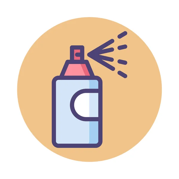 Színes Spray Lehet Ikon Telt Körvonalú Stílusban — Stock Vector