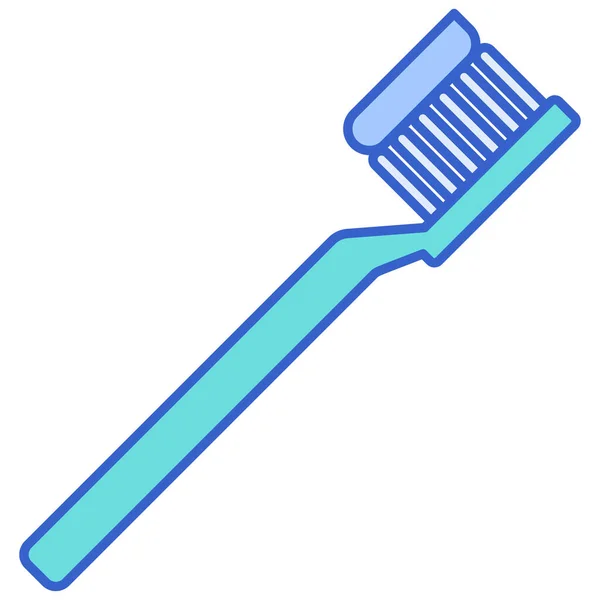 Cepillo Dental Icono Pasta Dientes — Vector de stock