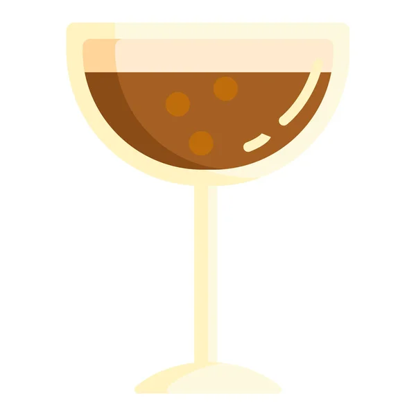 Baileys Cocktail Coffee Icon Επίπεδο Στυλ — Διανυσματικό Αρχείο