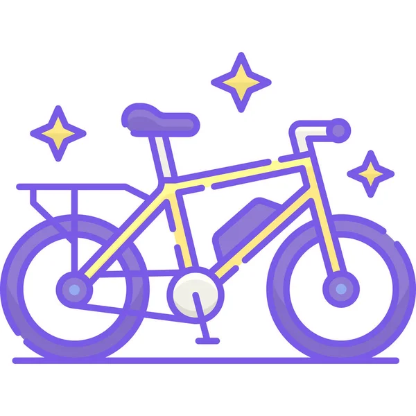 Bicicleta Bicicleta Eléctrica Icono — Vector de stock