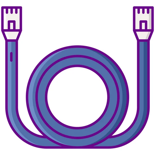 Kabelverbindung Ethernet Symbol — Stockvektor