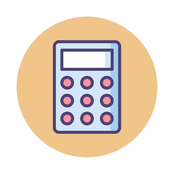 Иконка Калькулятора Категории Бизнес Менеджмента — стоковый вектор