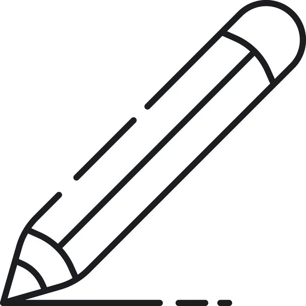 Copywriting Seo Pencil Icon Outline Style — ストックベクタ