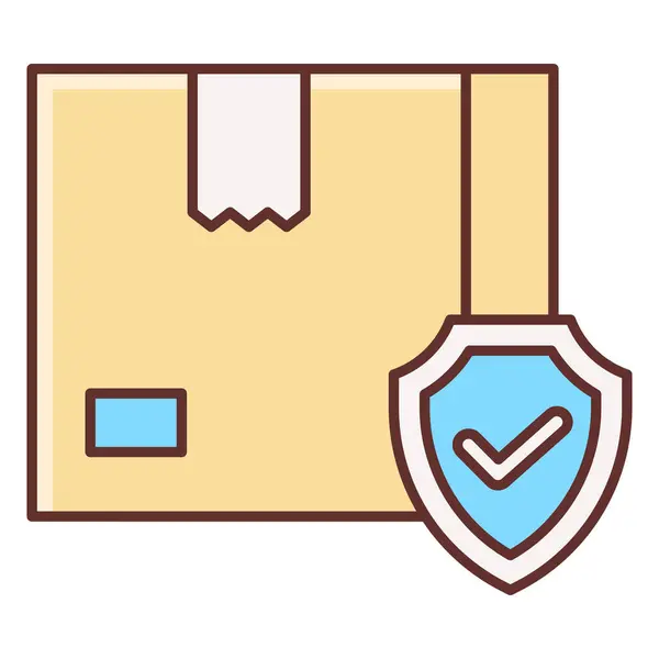 Protección Seguridad Icono Seguro — Vector de stock