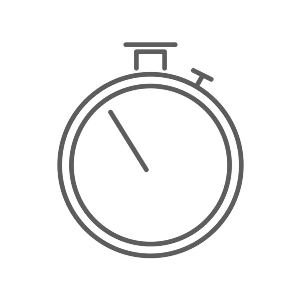 Reloj Hora Icono Rápido Estilo Esquema — Archivo Imágenes Vectoriales