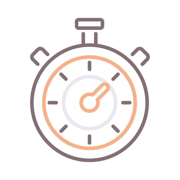 Klok Stopwatch Tijd Pictogram — Stockvector