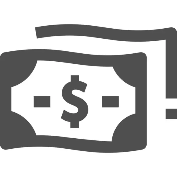 Cash Flow Conversie Platte Geld Pictogram Marketing Seo Categorie — Stockvector