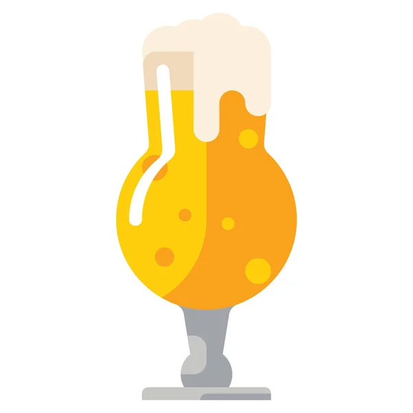Brauerei Glas Distel Symbol Der Kategorie Lebensmittel Getränke — Stockvektor
