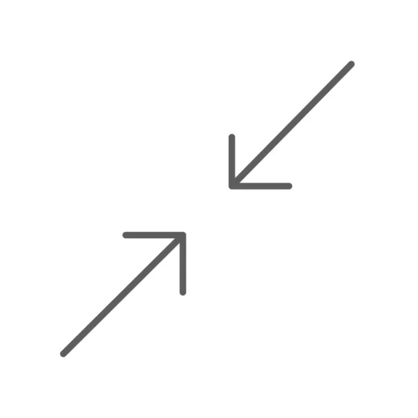 App Arrows Mobile Icon Outline Style — ストックベクタ