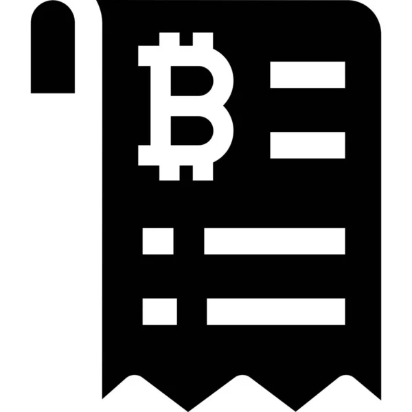 Bill Cryptocurrency Bilice Icon — 스톡 벡터