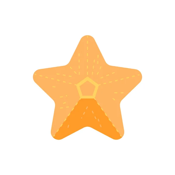 Estrella Mar Estrella Mar Icono Estrella Mar Estilo Plano — Vector de stock