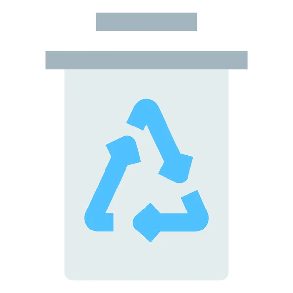 Eliminar Reciclar Bin Icono Reutilización — Vector de stock