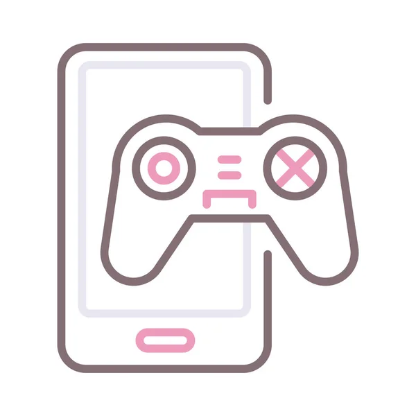 Icono Juego Dispositivo Categoría Juegos Juegos — Vector de stock