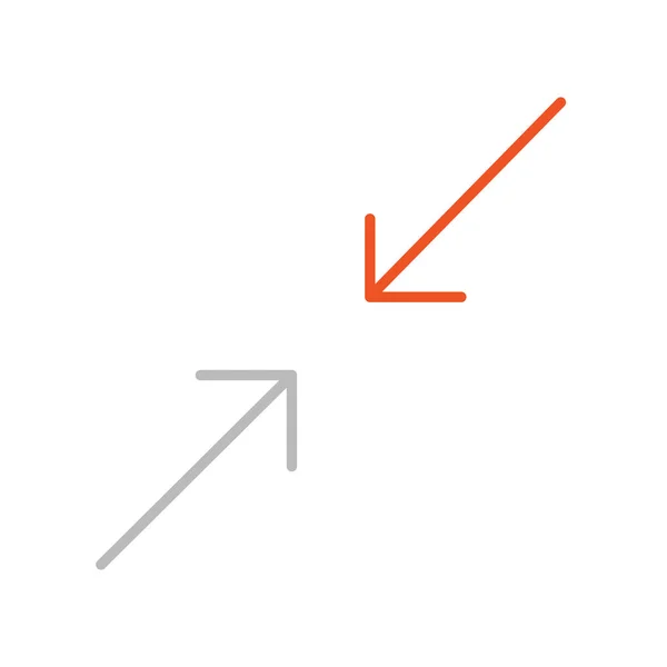 Flecha Flechas Icono Línea Estilo Sólido — Archivo Imágenes Vectoriales