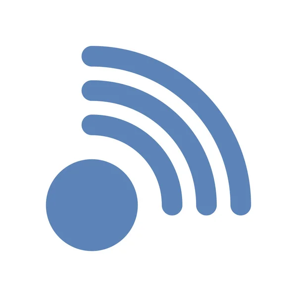 Иконка Сигнала Wifi Путешествий Плоском Стиле — стоковый вектор