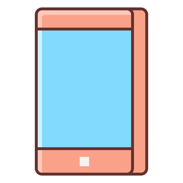 Icône Téléphone Portable Appareil Dans Style Contour Rempli — Image vectorielle